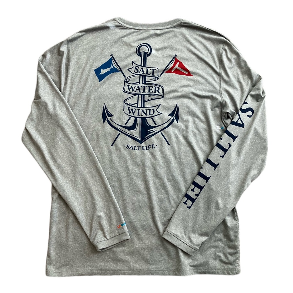 Salt Life Marlin Territory Long Sleeve Performance Pocket Tee - Picture 3 of 4